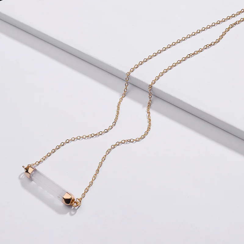 Ожерелье чокер с горизонтальной колонкой золотого цвета 2020 пробы для