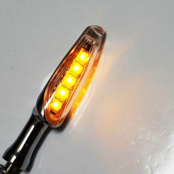 Универсальный Алюминий Корпус Янтарный светодиод мотоцикл указатель поворота
