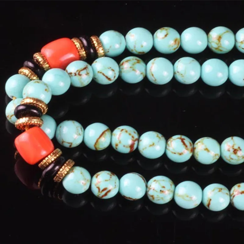 Женский браслет Sennier с бусинами из натурального камня 8 мм 108|natural stone beads bracelet|bead