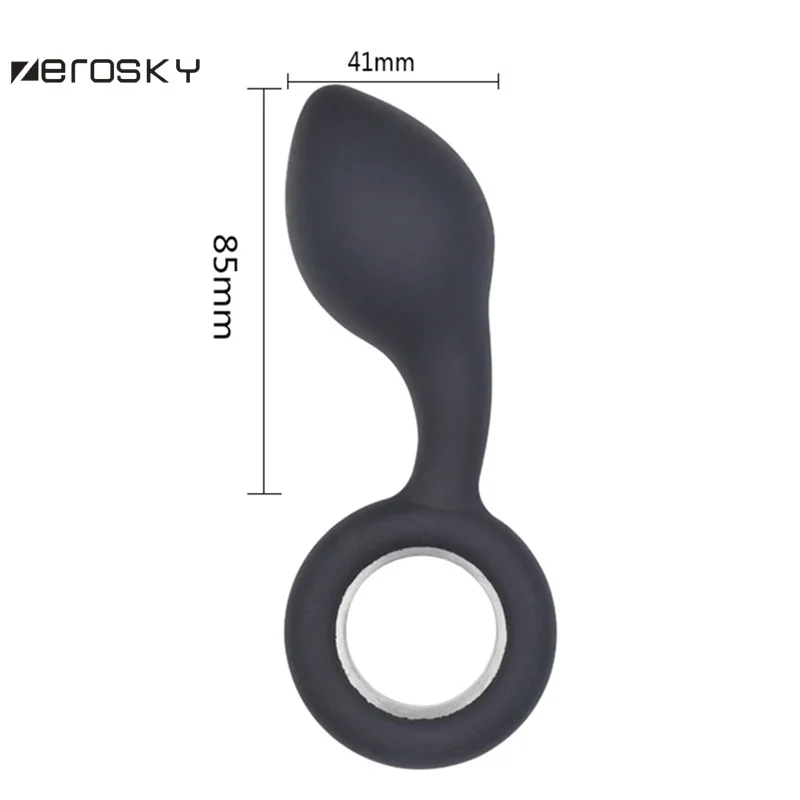 Zerosky Anal Plug Penis Ring Sex Toys for Women Buttplug Vagina Ass Insert G spot Silicone Butt plug Adults Games | Красота и
