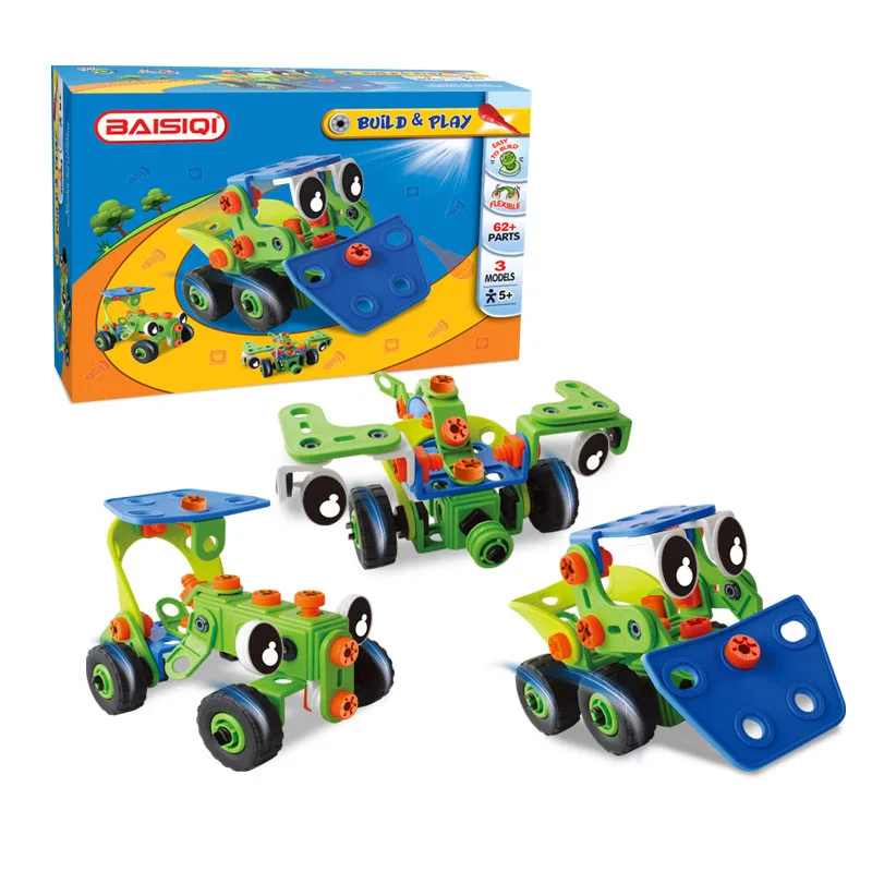 Детский творческий конструктор сделай сам разборка ручная сборка строительные