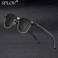 new fashion semi rimless polarized sunglasses men women brand designer half frame sun glasses classic oculos de sol uv400