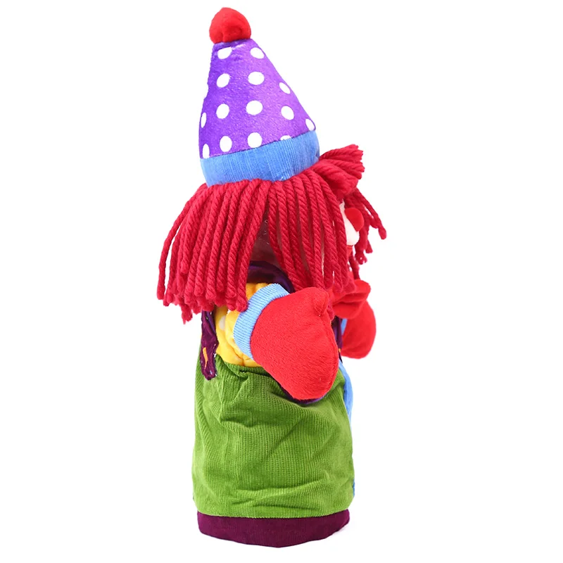 Тканевая кукла-клоун 37 см клоун ручная кукла обучающая помощь куклы игра