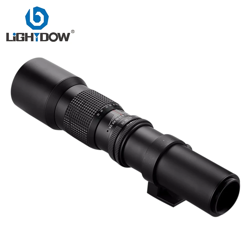 Lightdow 500 мм F8.0 объектив Ручной телефото зум + T2-AI T крепление для Nikon D5000 D7000 D7100 D800 D90