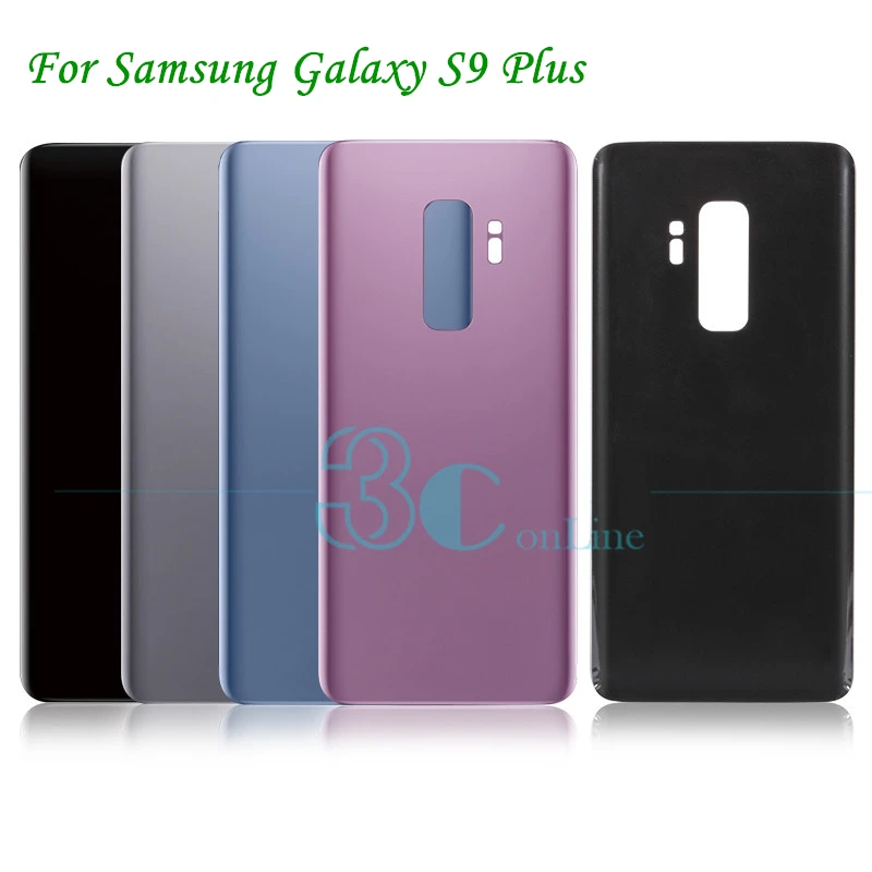 Для Samsung Galaxy S9 Plus Задняя крышка батареи Стекло + пластиковый ПК для G965 G965F задняя