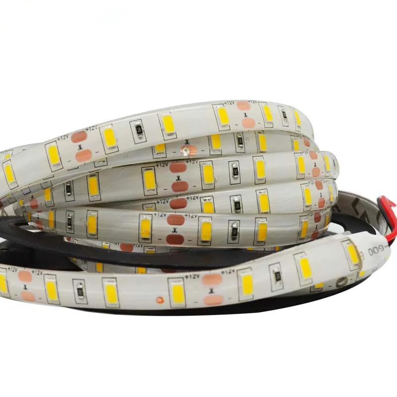 5 м DC12C SMD 5630/5730 светодиодные полосы гибкий свет 12В Водонепроницаемая светодиодная