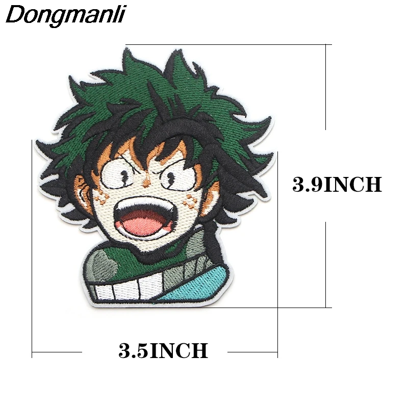 P3732 Dongmanli My Hero Academy вышитый аниме вышитый Железный На Аппликация значок для одежды футболка рюкзак