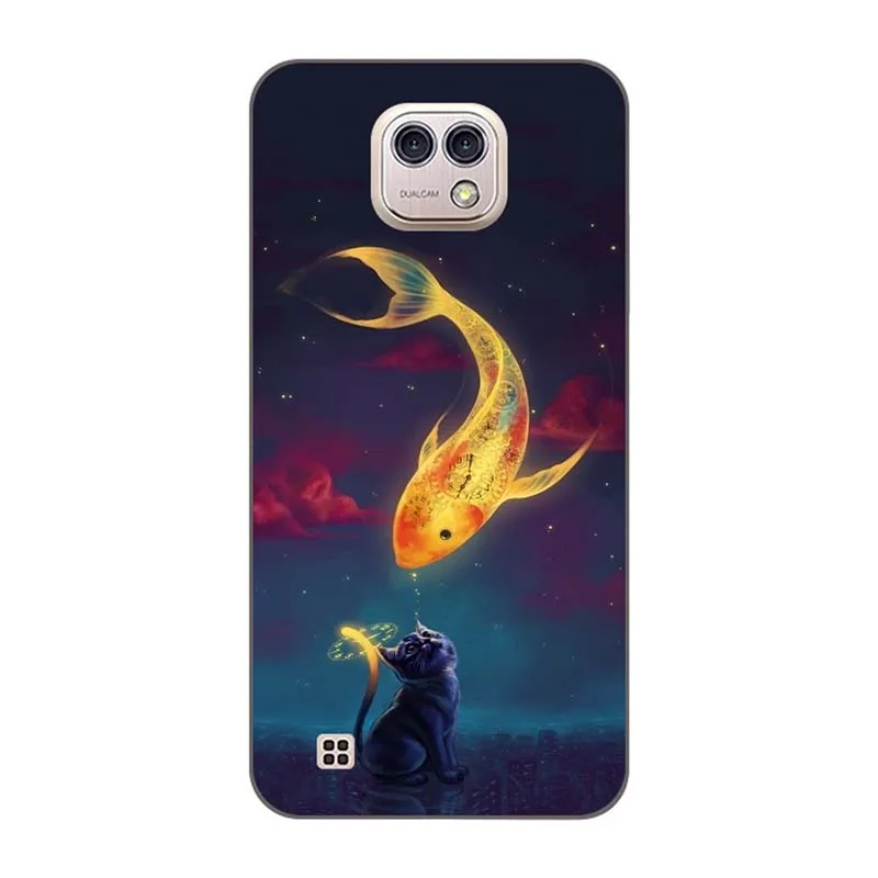 A014 Для LG X Cam чехол мягкий TPU Luck Cat корпус с рисунком для LG K580 K580DS чехол для LG X Cam K580 K580DS 5,2 дюймов чехлы для телефонов - Цвет: A014