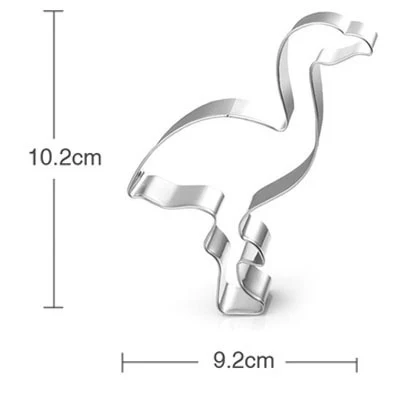 Flamingo A Cokytoop Llama формочки для печенья из нержавеющей стали Единорог Фламинго формы для печенья Пасхальный кролик детский душ вечерние кухонные инструменты для выпечки - Цвет: Flamingo A