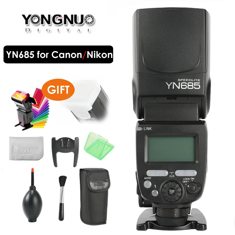 YONGNUO YN685 E TTL Flash Speedlite 1/8000s Радиоуправляемая вспысветильник YN685C YN685N для Canon Nikon YN622N