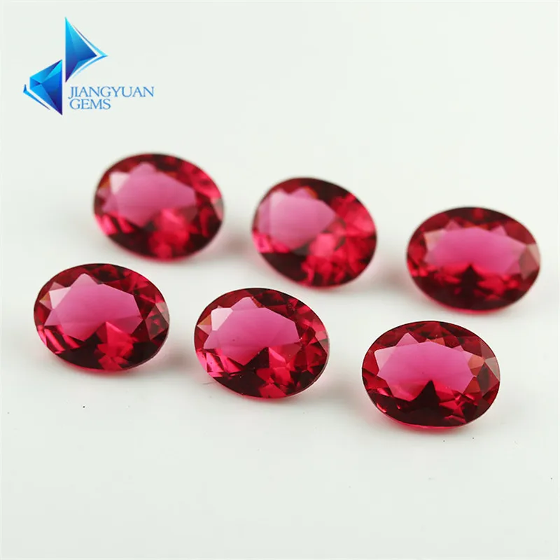 2x3 ~ 13x18 мм розово красный цвет овальной формы свободные драгоценные камни из