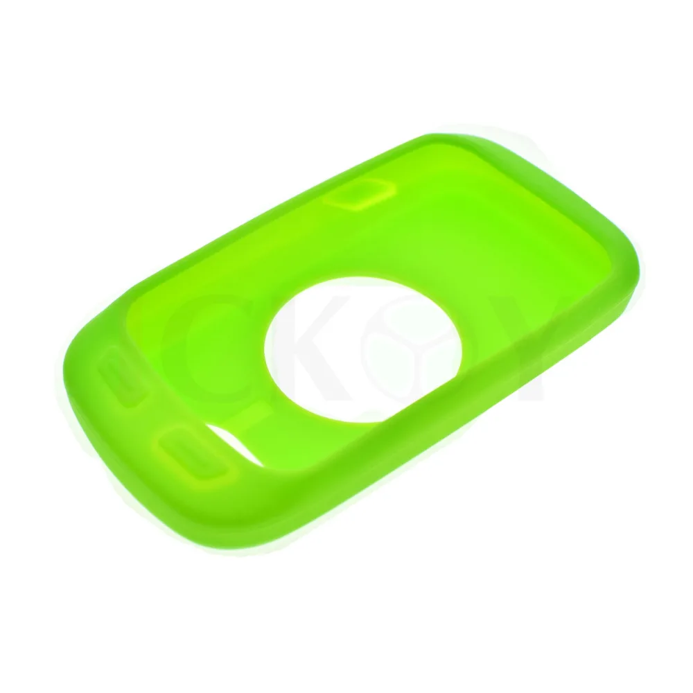 Зеленый резиновый противоударный чехол для велосипедного компьютера Garmin GPS Edge