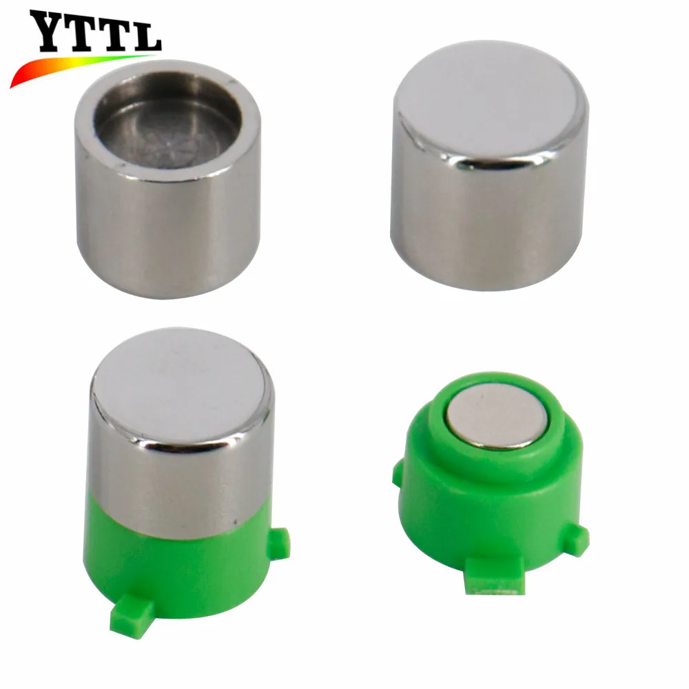 Металлические пуговицы в виде пуль для PS4 контроллер Магнитные Thumbsticks Джойстики +