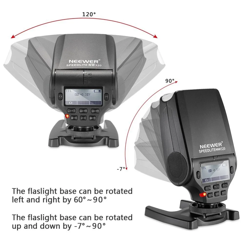 Neewer nw320 TTL ЖК-дисплей Дисплей Вспышка Speedlite для Sony A7 a7s/a7sii a7rii a7ii NEX6 RX1 RX1R RX10 RX100II HX50