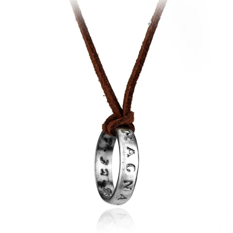 Ожерелье с круглым кулоном RJ с надписью SIC PARVIS MAGNA в виде дракона, высококачественное ожерелье в виде таинственной воды для мужчин и женщин, подарочное ожерелье, 4 шт.