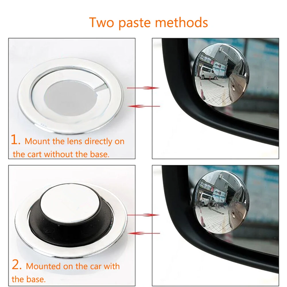 2 шт./компл. автомобиля зеркало заднего вида для сбоку Blindspot слепых зон с лента