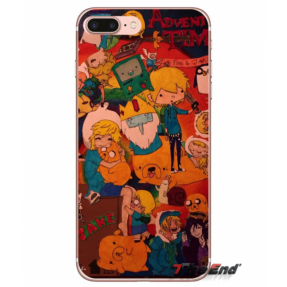Чехол для телефона Huawei G7 G8 Ascend P7 P8 P9 Lite Honor 4C 5X 5C 6X Mate 7 8 9 Y3 Y5 Y6 II Pro adventure time collage с