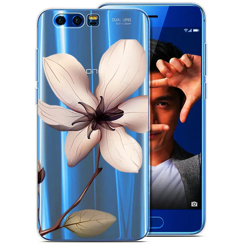 Arvin Clear Silicone Case for Huawei Honor 9 Slim Crystal Transparent Soft TPU Premium Phone Cover |