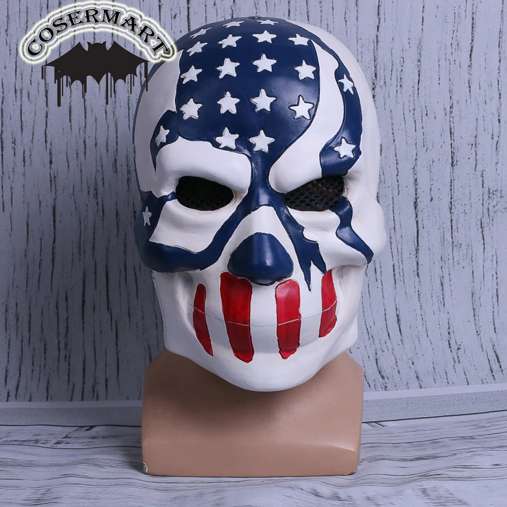 

The Purge 3 Mask Halloween Election Year American Flag Stars & Stripes Resin Helmet New Halloween Party Prop