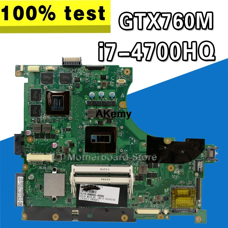 N56JR материнская плата i7 4700 GTX760 2G для For Asus N56J G56J G56JR материнской платы ноутбука