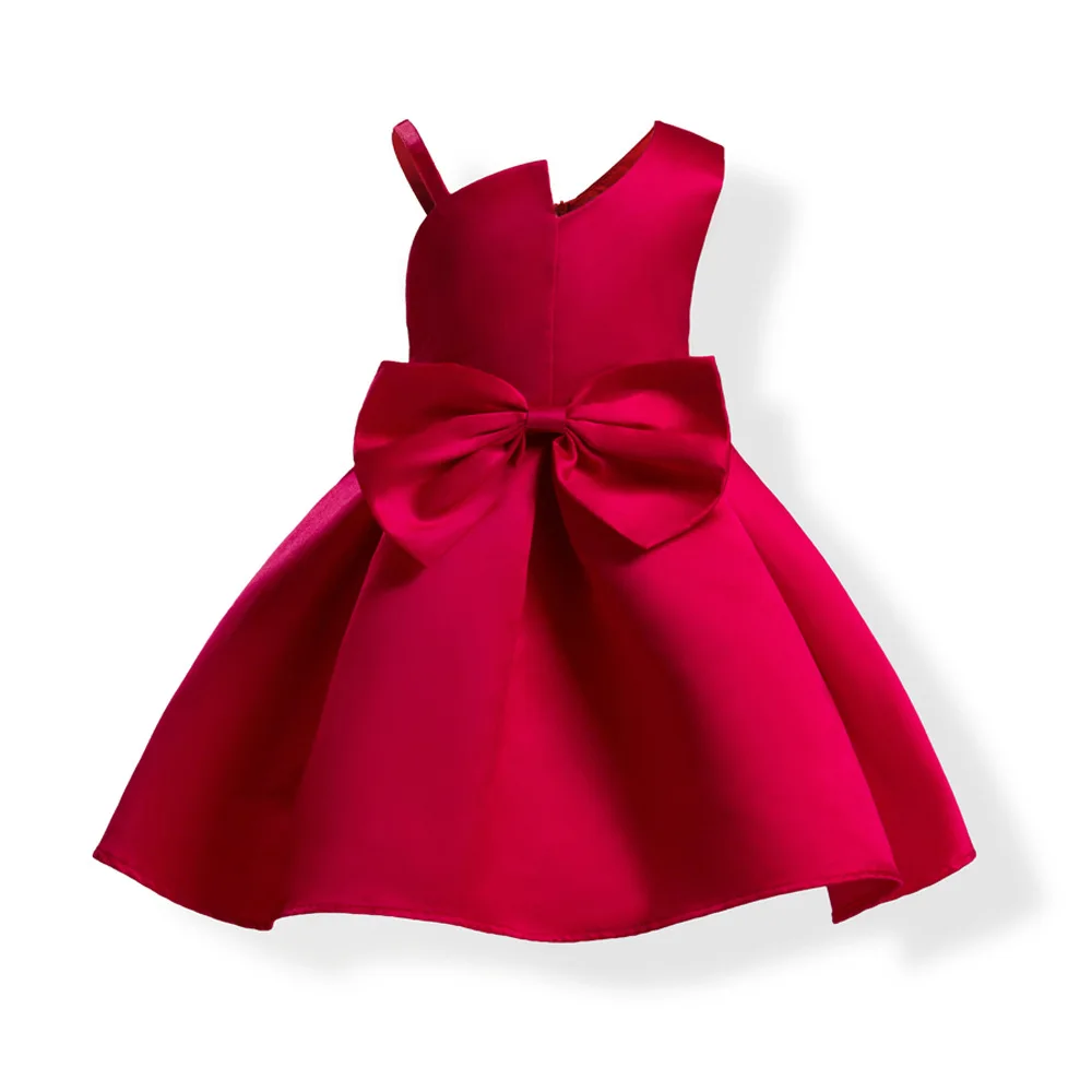 Bow Princess Dress For Girls Baby Girls Clothes 2018 Elegant Ball Gown Girl Princess Dress For Eveving Party Christmas Dresses