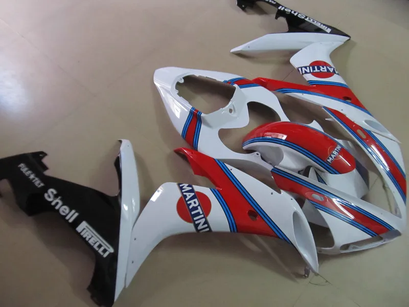 Набор обтекателей для мотоцикла YAMAHA YZFR1 04 05 06 YZF R1 YZF1000 2004 2005 2006 ABS белый красный