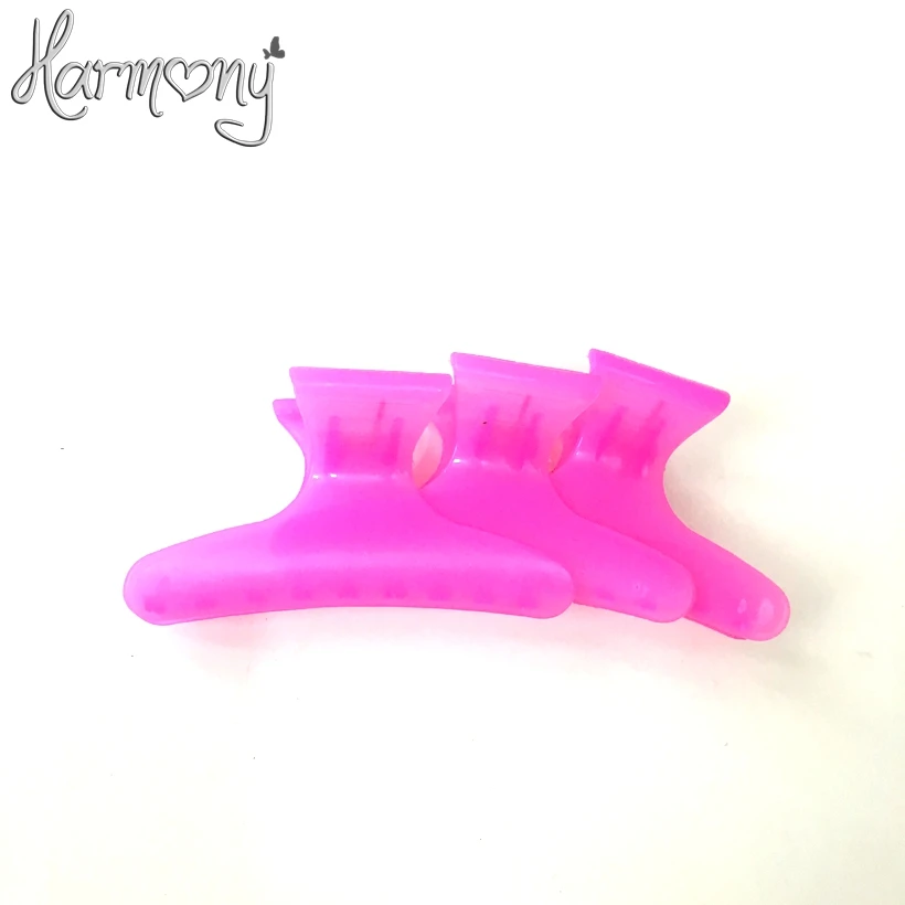 Модные Пластиковые Красочные зажимы для волос 12 шт. парикмахерский инструмент