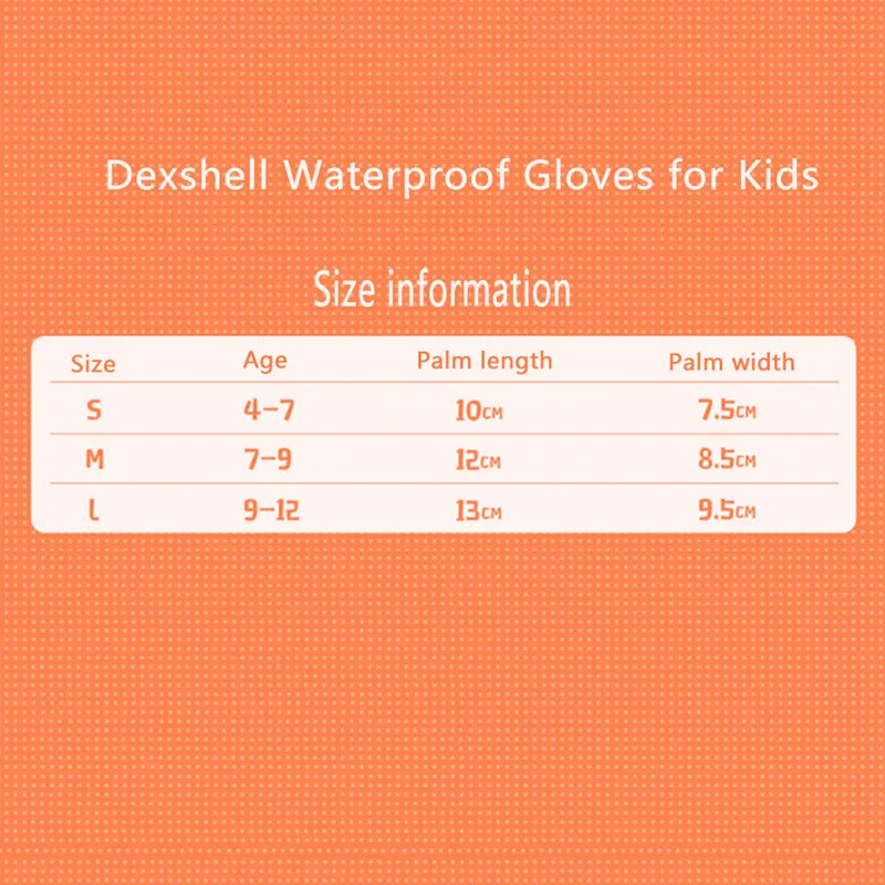 Детские Водонепроницаемые перчатки Dexshell шерстяные для мальчиков и девочек