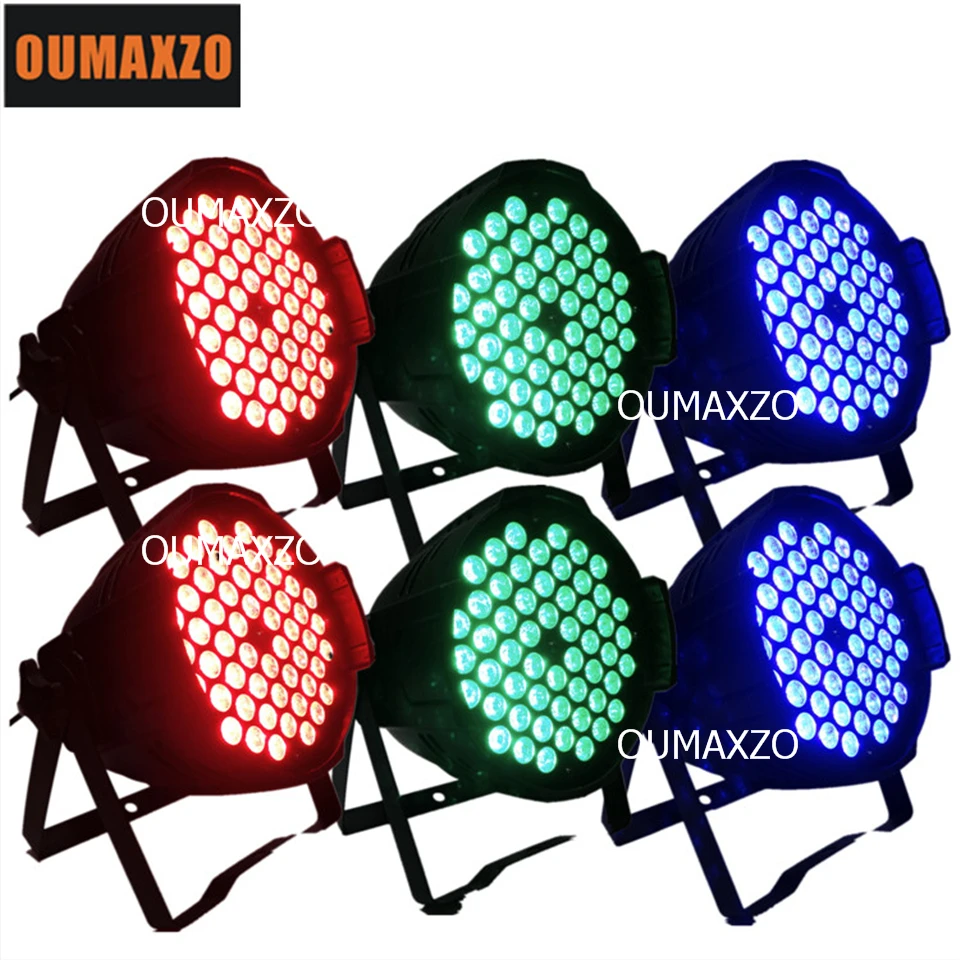 

6 шт./лот комнатный par 54 шт. светодиодов 3 в 1 3 Вт DMX свет 54 3 Вт par led 54 шт. 3 Вт LED Par ОСВЕЩЕНИЕ 200 Вт Rgb 3 в 1 PAR Dmx512