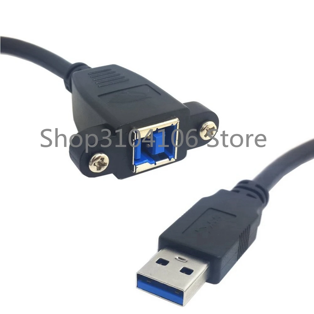 USB 3 0 A папа к B гнездовой разъем адаптера конвертер кабель с винтовой панелью