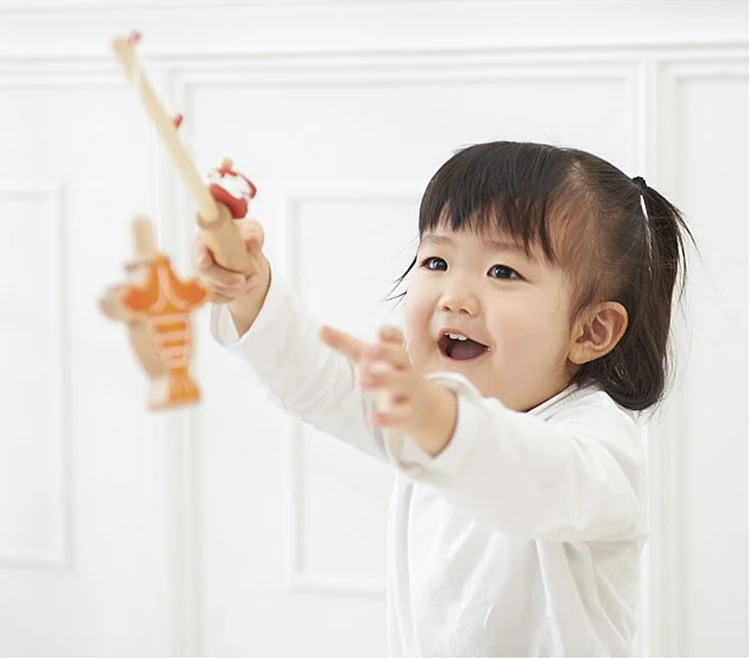 Candice guo! Деревянная игрушка для малышей подарок рыболовные кухонные игровой дом