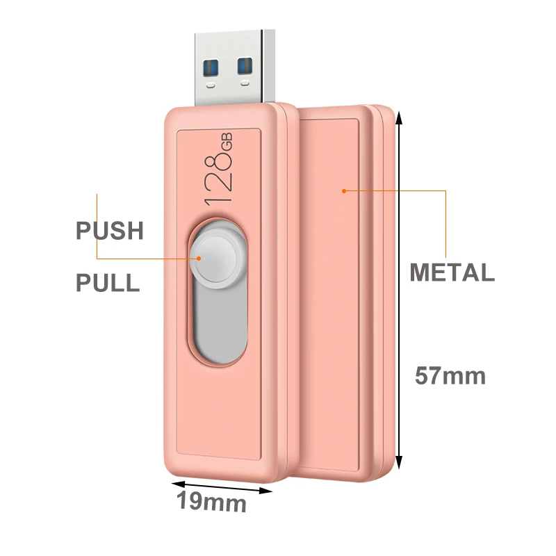 Персонализированные 128 ГБ флеш-накопитель USB 3 0 64 Гб флешки 32 металлические