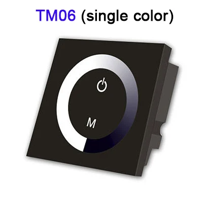 DC12V-24V Одноцветный/RGB/RGBW настенный контроллер сенсорной панели стеклянная панель диммер контроллер для светодиодный RGB полосы лампы