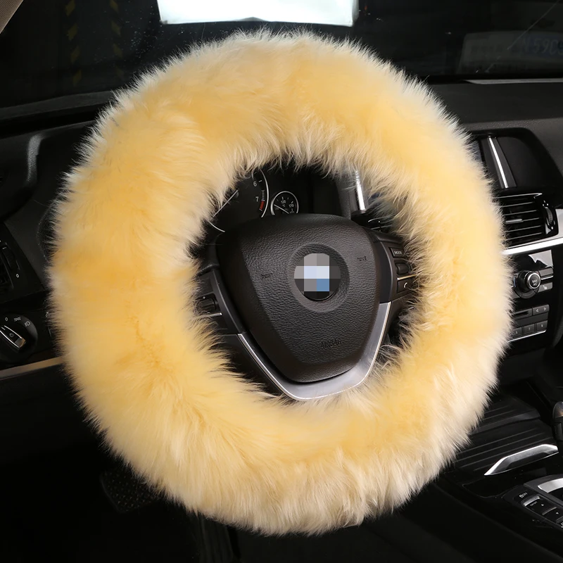 1 шт. Благородный Теплый Шерстяной Чехол рулевого колеса автомобиля красочные