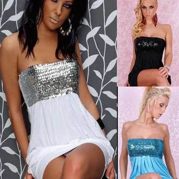 Бесплатная доставка сексуальное мини платье с блестками для взрослых 3S2001