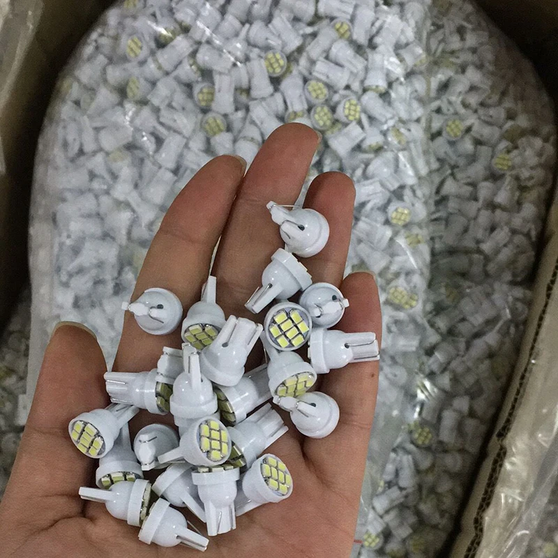 100x12 V 24 V Led T10 8 smd 1206 автомобиль свет 194 168 192 W5W 3020 Автомобильный Клин осветительный прибор просвет Лампы для чтения