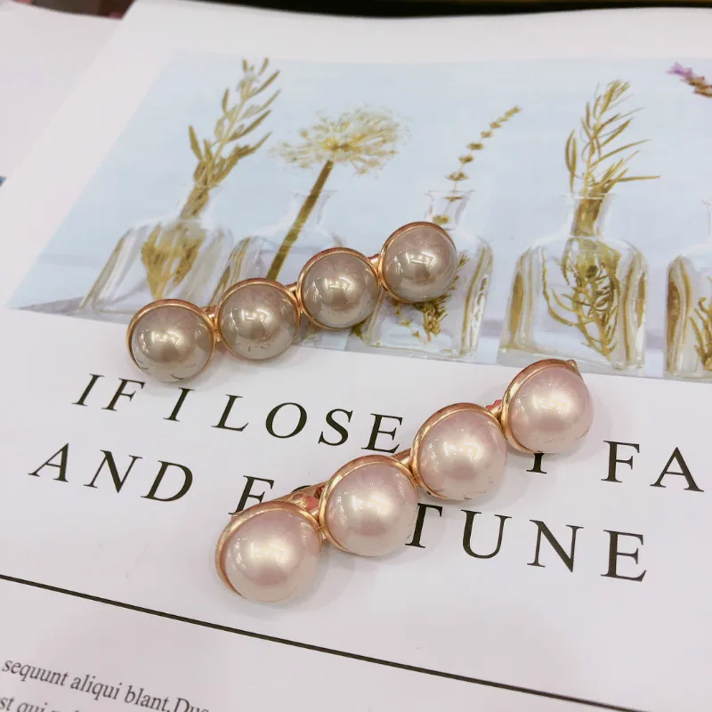 Женская заколка для волос MuHan 1 пара с имитацией жемчуга аксессуары подарок