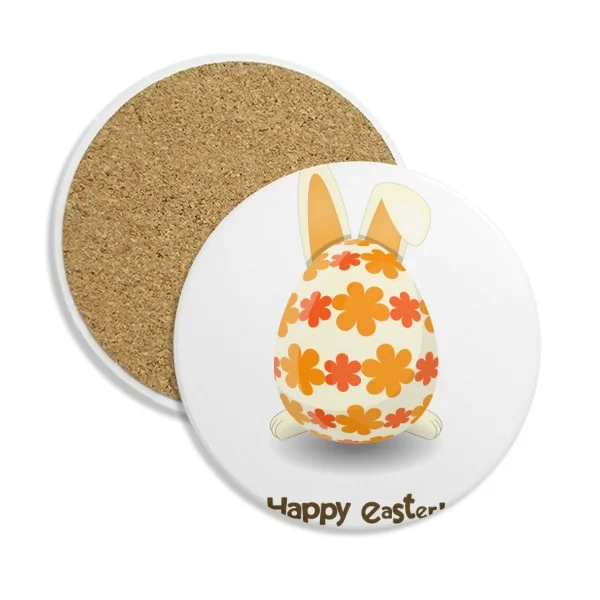 Happy Easter Religion Festival керамические подставки для кружек с изображением зайчика яиц и