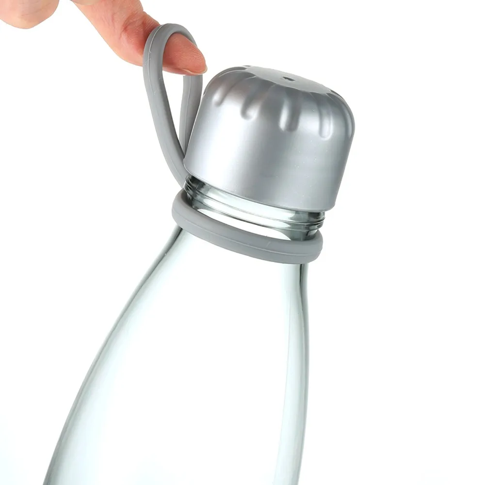 FREELOVE Tritan BPA бесплатная Силиконовая ручка спортивные бутылки для воды 600 мл
