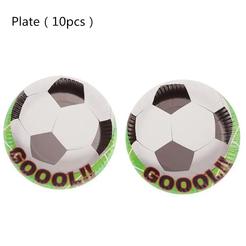 paper plate 10pcs 6 шт./лот, Футбольная тема, коробка для попкорна, украшения для закусок, вечерние аксессуары, украшения для детей, товары для дня рождения - Цвет: paper plate 10pcs