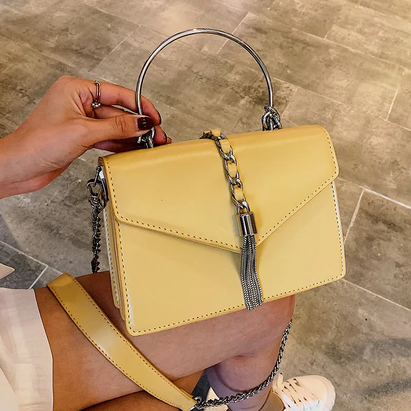 Женские сумки мессенджеры из искусственной кожи одноцветные мини через плечо