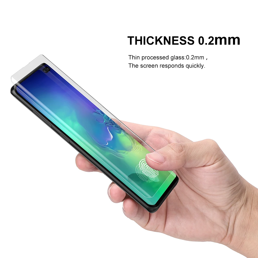 УФ стекло для Samsung Galaxy S10 Plus защита экрана закаленное S10Plus изогнутая защитная