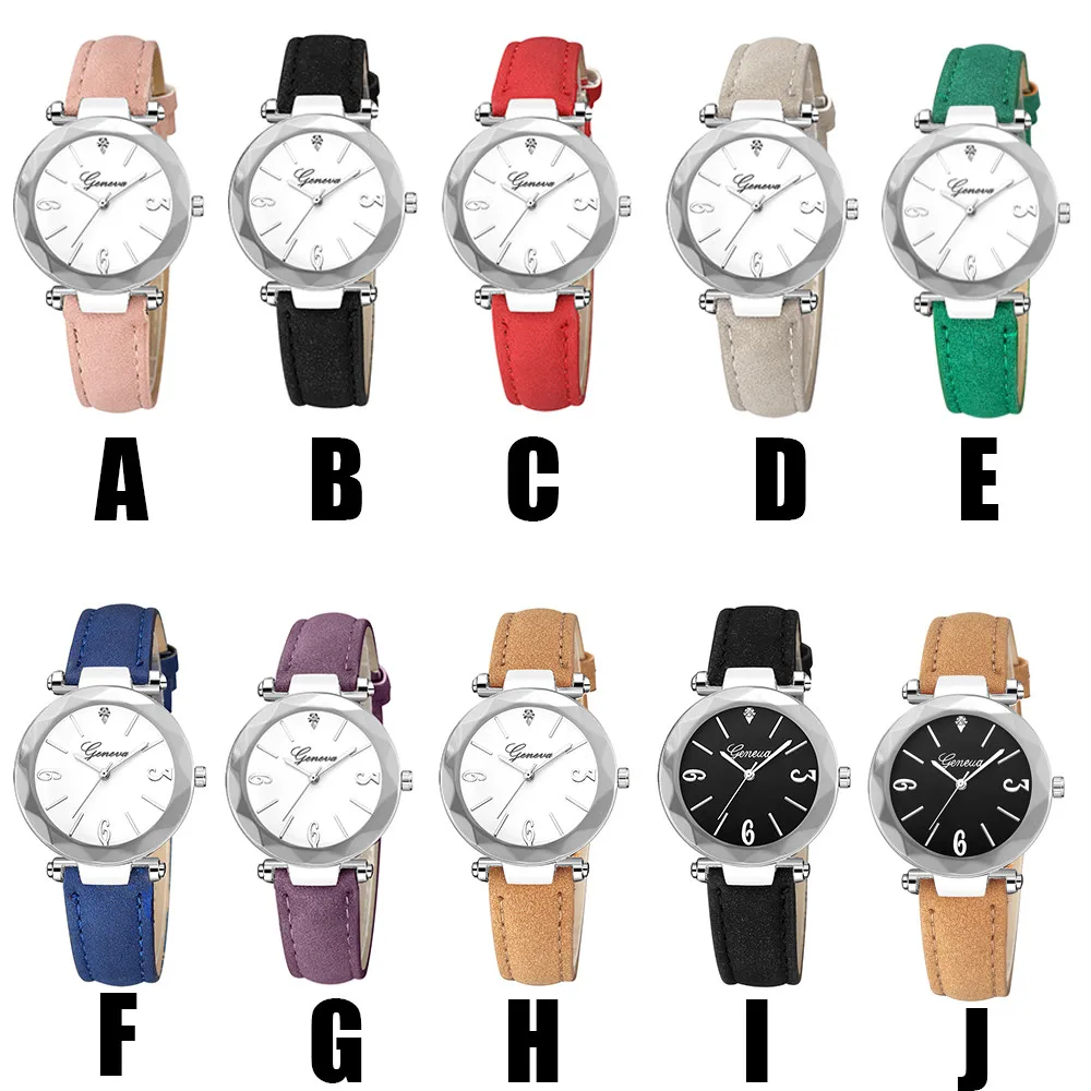 

Fashion Women Watch Luxury Quartz Sport Military Stainless Steel Dial Leather Band Wrist Watch Dropshipping relogio feminino S8