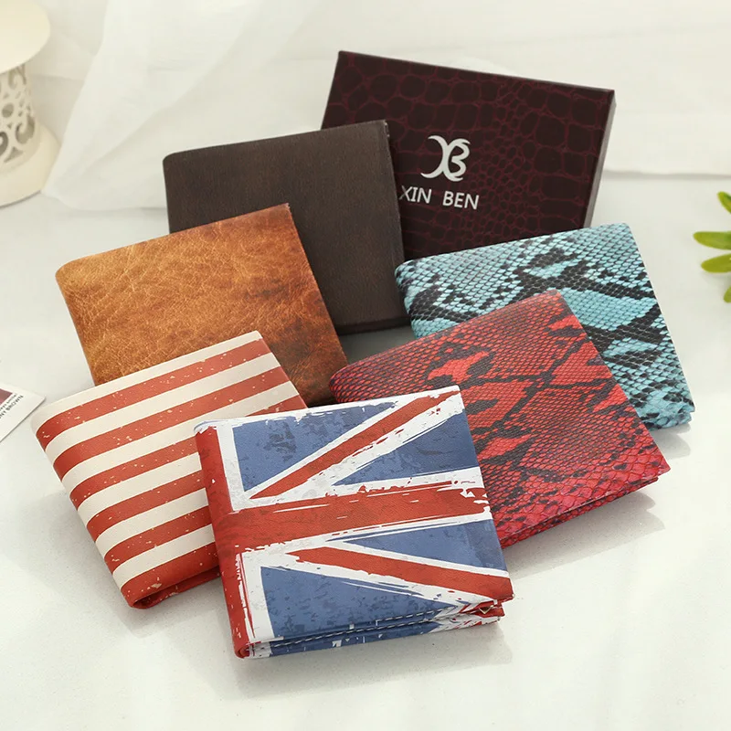 Роскошный кошелек PHAMOZ тонкий короткий Мужской мини высокого качества из