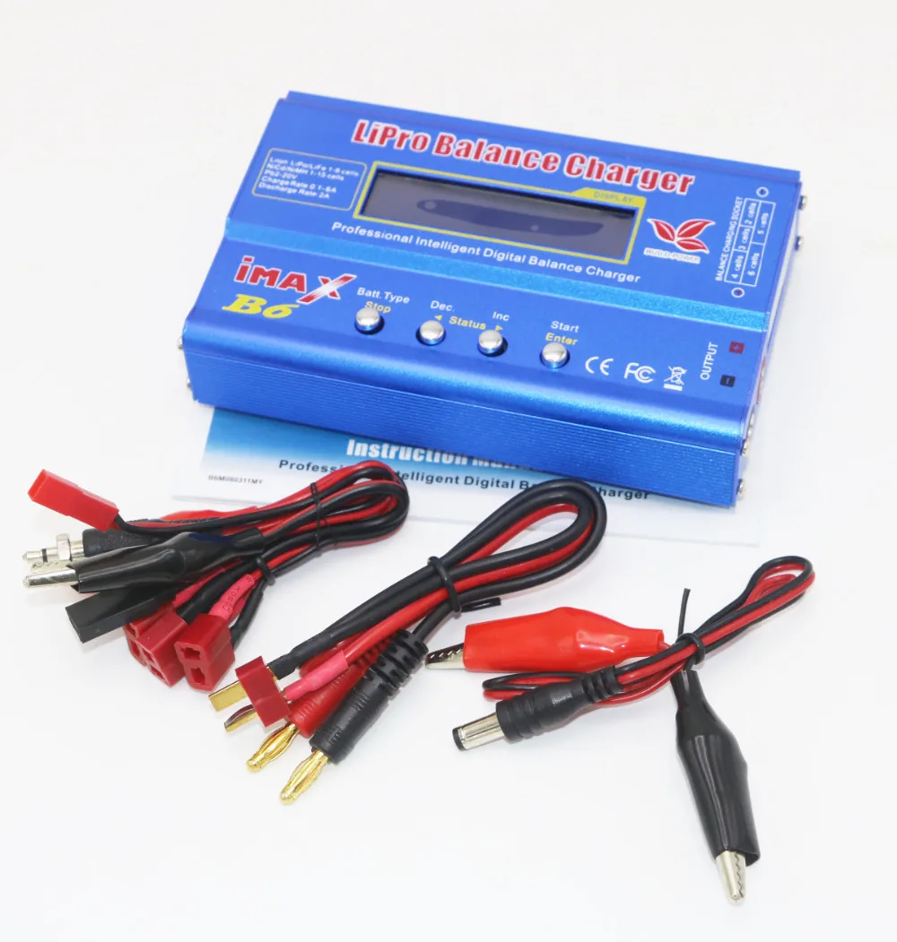 IMAX B6 80 Вт 6A зарядное устройство Lipo NiMh Li-Ion Ni-Cd цифровой RC Баланс Зарядное устройство Dis зарядное устройство+ 12 В 5A адаптер