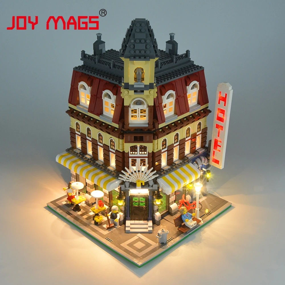 JOY MAGS светодиодный светильник для 10182 Creator City Street Maket кафе на углу совместим с моделью 15002