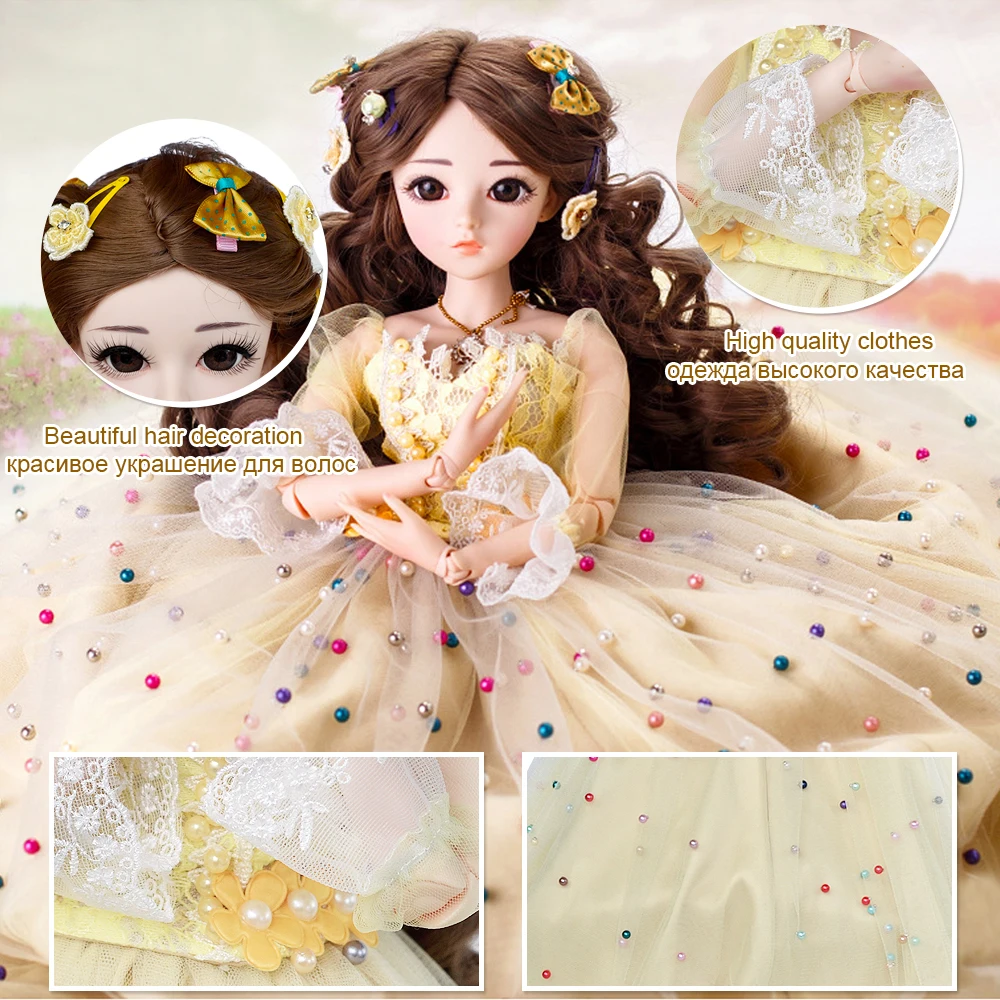UCanaan 23 6 'ཎ шаровых суставов BJD SD кукла с одеждой наряд обувь парик волосы