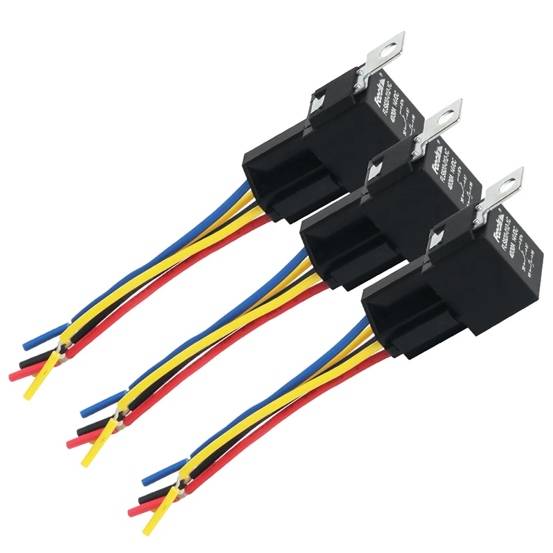 EASYGUARD SPDT автомобильное реле с гнездом провода DC12V 30/40 AMP 5-контактный |