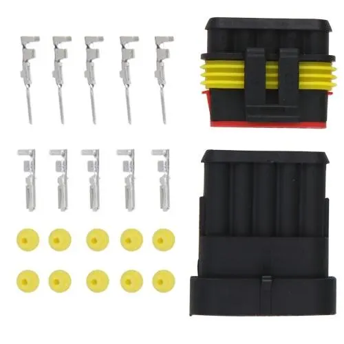 Набор 5 pin Мужской Разъем Водонепроницаемый для автомобиля Авто Лодка|connector for