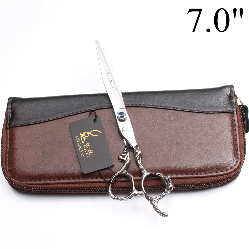 7&quot 19.5cm 440C Mr Rabbit Hairdresser For Dog Haircuts Cutting Scissors Thinning Shears Human Hair Barber T9100 | Красота и